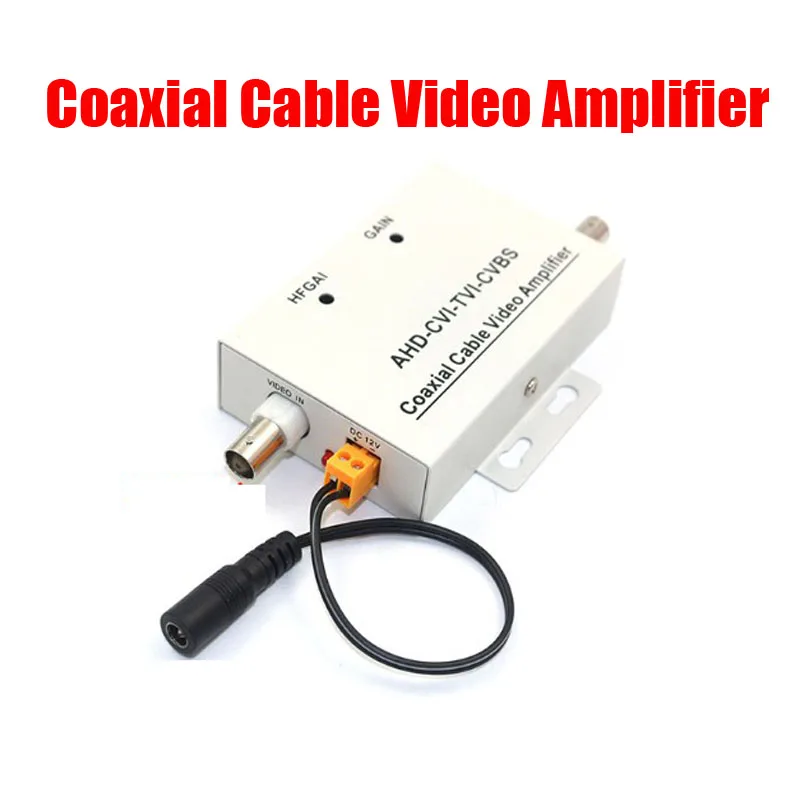 HD  Coaxial Cable Video Signal Amplifier BNC Extender  CCTV Security Camera