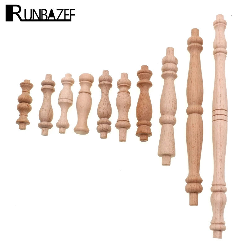 

RUNBAZEF Corridor Bridge Column Wood Fence Beads Lathe Small Applique Vintage Home Decor Wedding Decoration Accessories Craft