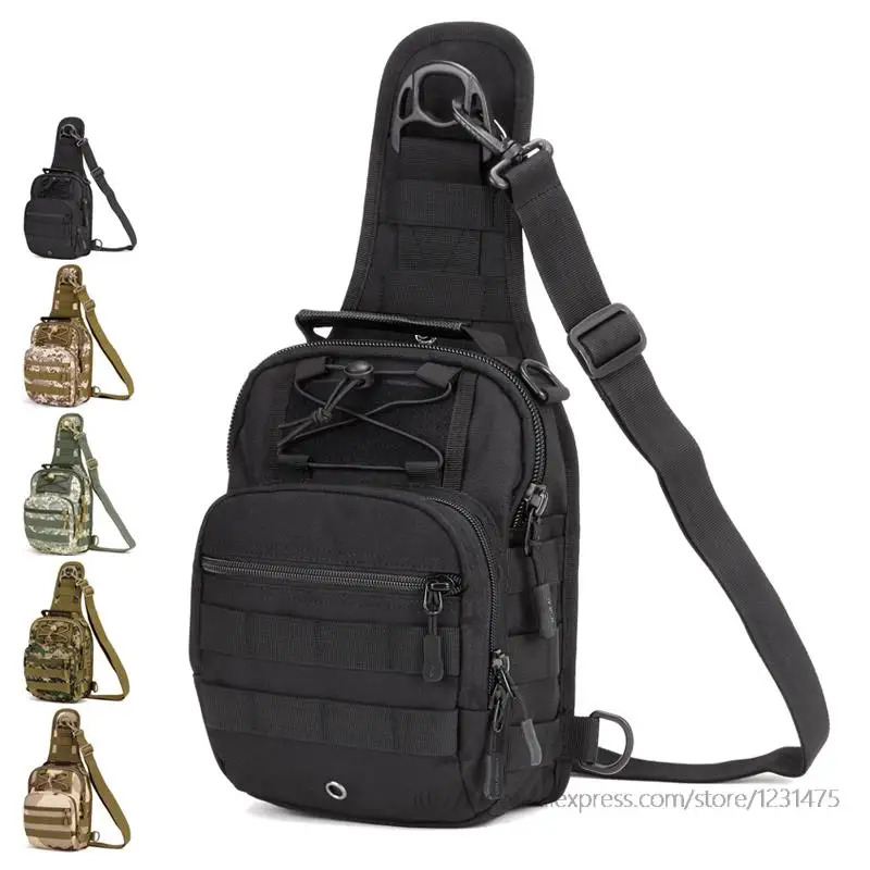 Military chest bag Outdoor crossbody bag, men's bags for IPAD4,5  (10 inch tablet)  large shoulder bag  A3131