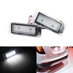 ANGRONG 2X LED License Number Plate Light For Vauxhall Opel VXR8 Mokka Insignia Sports Tourer Buick Cadillac Chevrolet GMC