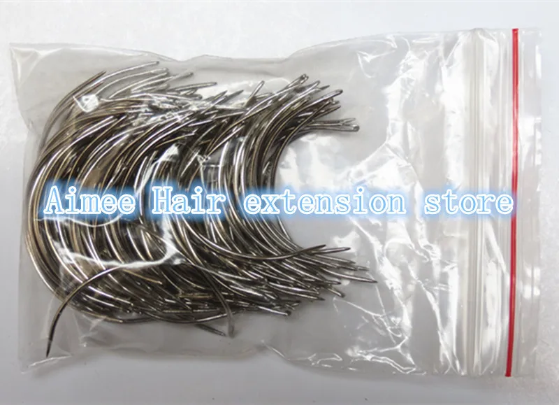 Free shipping 150 pcs weaving needles C  type needles/curved needle