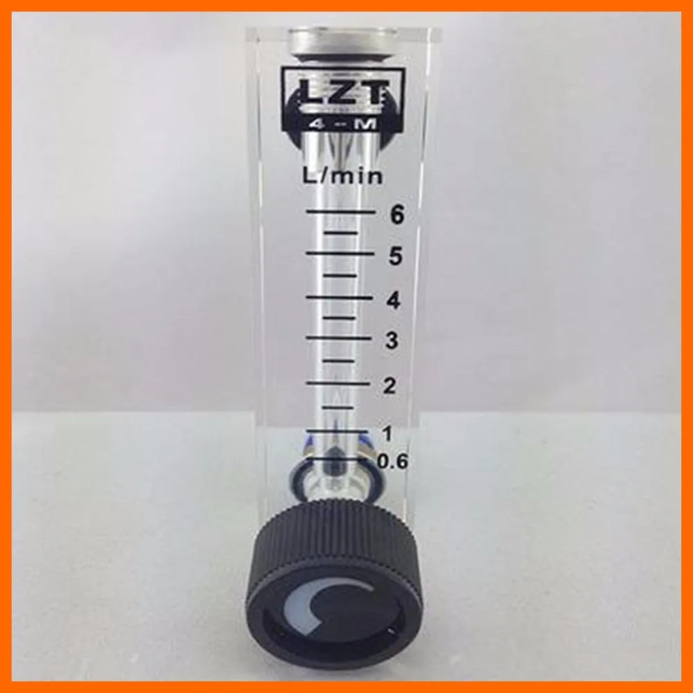 LZT-4T 0.6-6 L/min 0.6-6 LPM Square Panel Type gas Flowmeter Flow Meter rotameter LZT4T Tools Flow Measuring