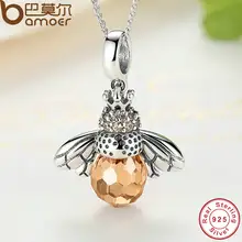 Silver Bee Pendant Necklace for Women #6