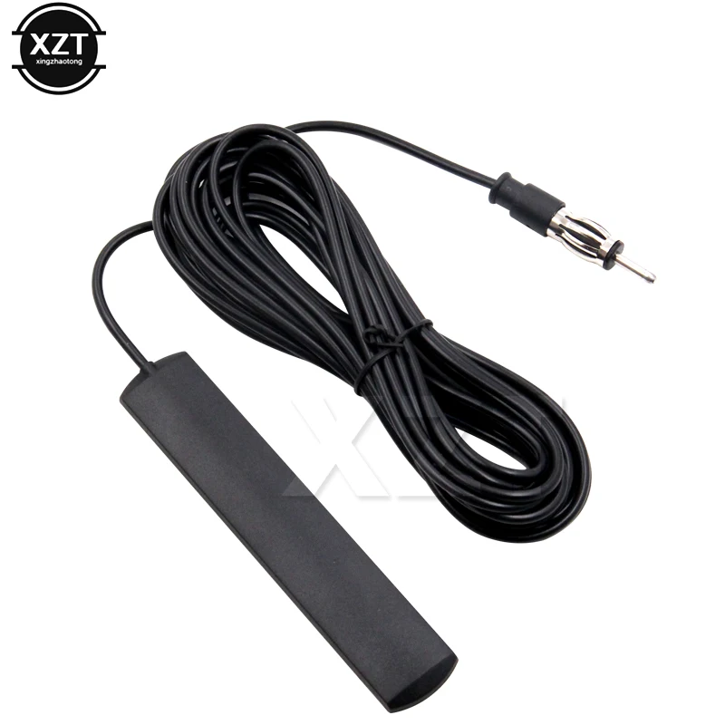 Universal Car Radio FM Antenna Signal Amp Amplifier Patch Aerial ANT-309 with 5M Stability Signal Cable 80 - 120MHz