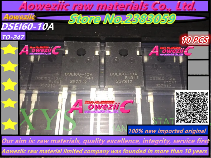 

Диод Aoweziic, 100%, DSE160-10A-DSEI60-10A, 10 А, 247 в