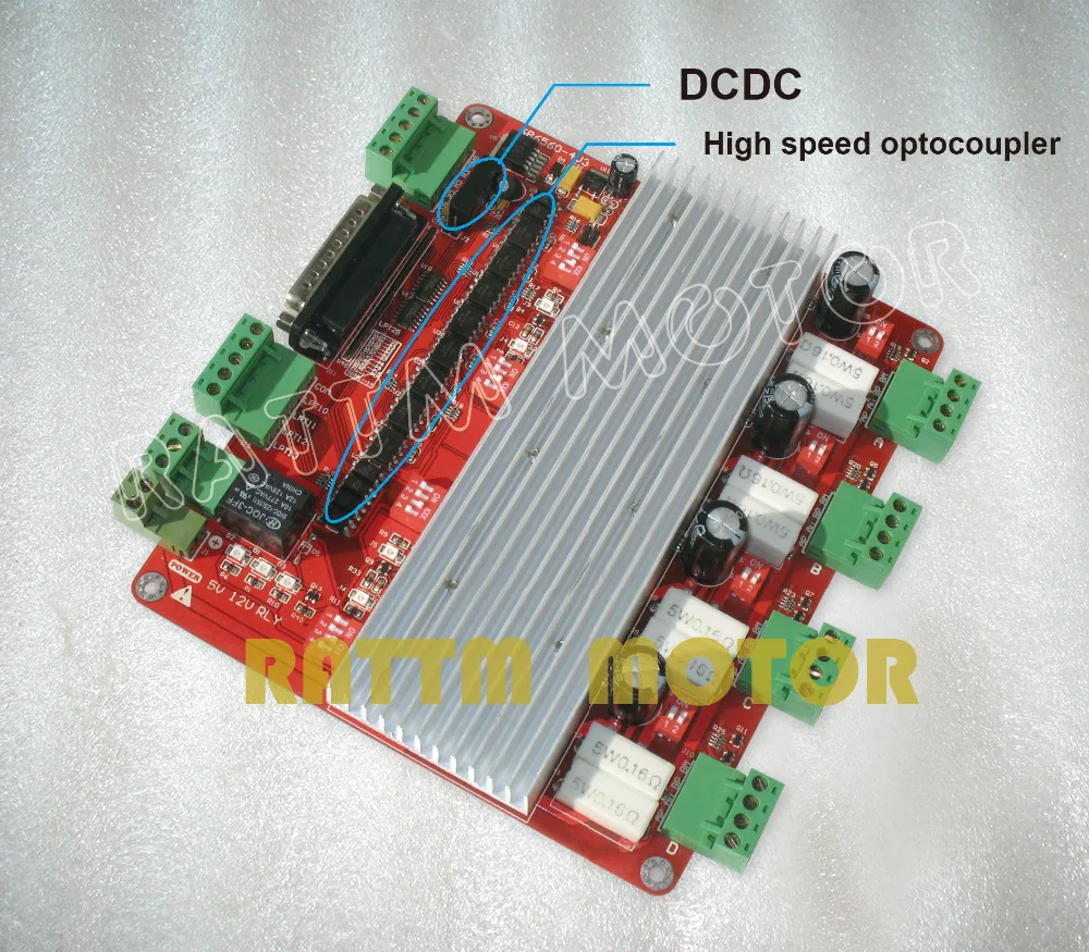 EU free VAT 4 Axis CNC TB6560 stepper motor driver interface card CNC controller board V type for CNC Router Engraving Milling