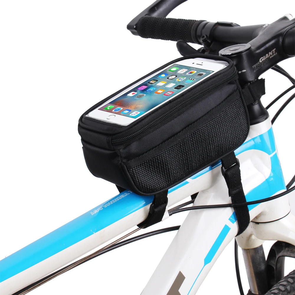 B-SOUL Bicycle Mobile Phone Pouch 5.7 inch Touch Screen Top Frame Tube Storage Bag Cycling MTB Road Bike Bycicle