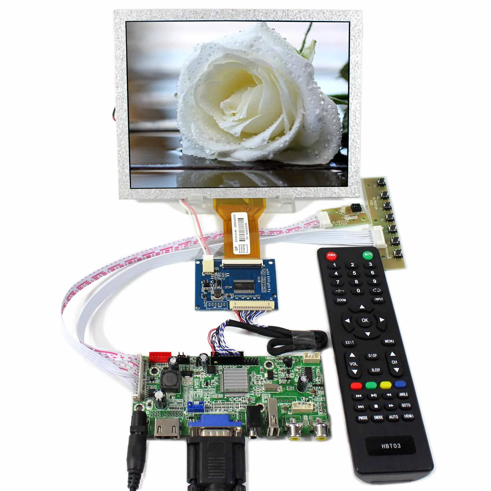 

H DMI+VGA+AV+Audio+USB LCD Controller board With 8inch 800x600 EJ080NA-05A LCD Screen