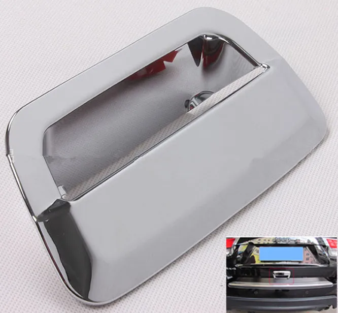 FUNDUOO Chrome Rear Boot Trunk Door Handle Cup Bowl Cover Trim Sticker For JEEP Grand Cherokee 2011 2012 2013 2014