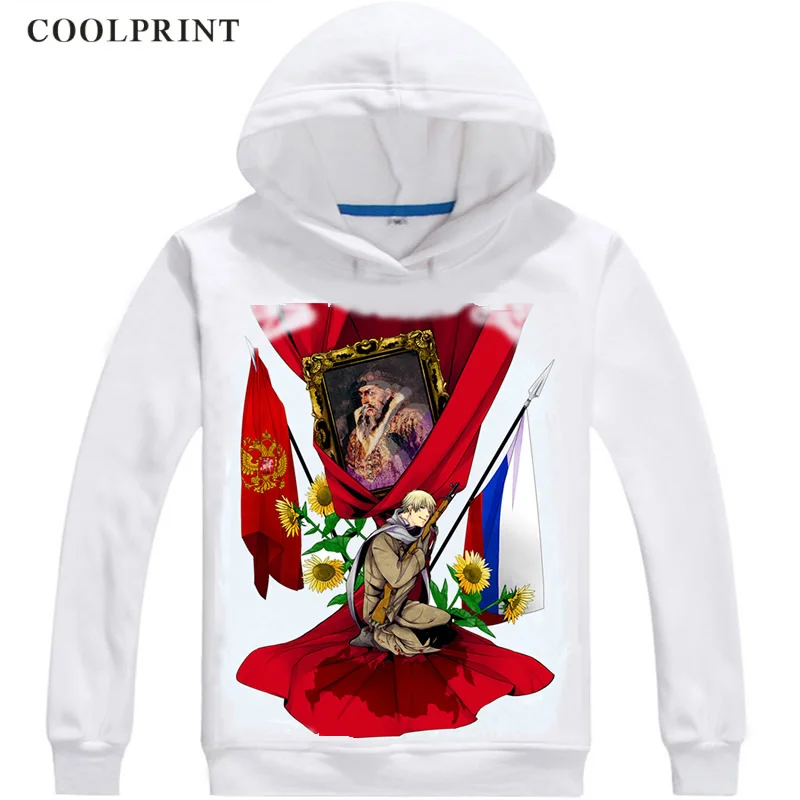 Russia Soviet Union Ivan Braginski Mens Hoodies Axis Powers Hetalia Men Sweatshirt Streetwear Anime Hoodie Printed Long Hooded