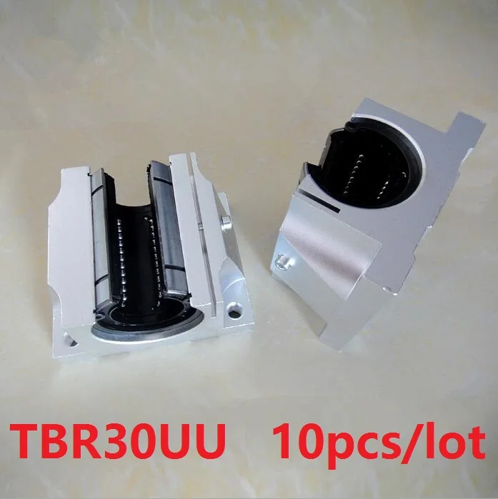 10pcs/lot TBR30UU Linear Ball Bearing Slide Unit Support Block open type CNC parts TBR30 UU