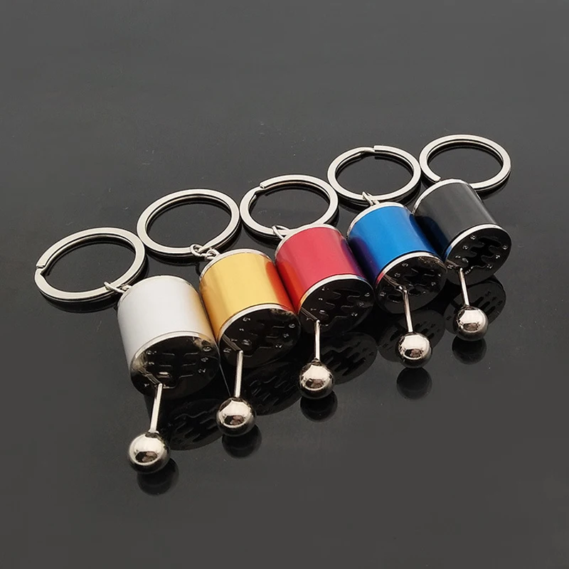 Six Speed Removable Transmission Stick Shift Keychain Gear Shift Gearshift Knob Gearbox Keychain Keyring Key Chain Keyfob