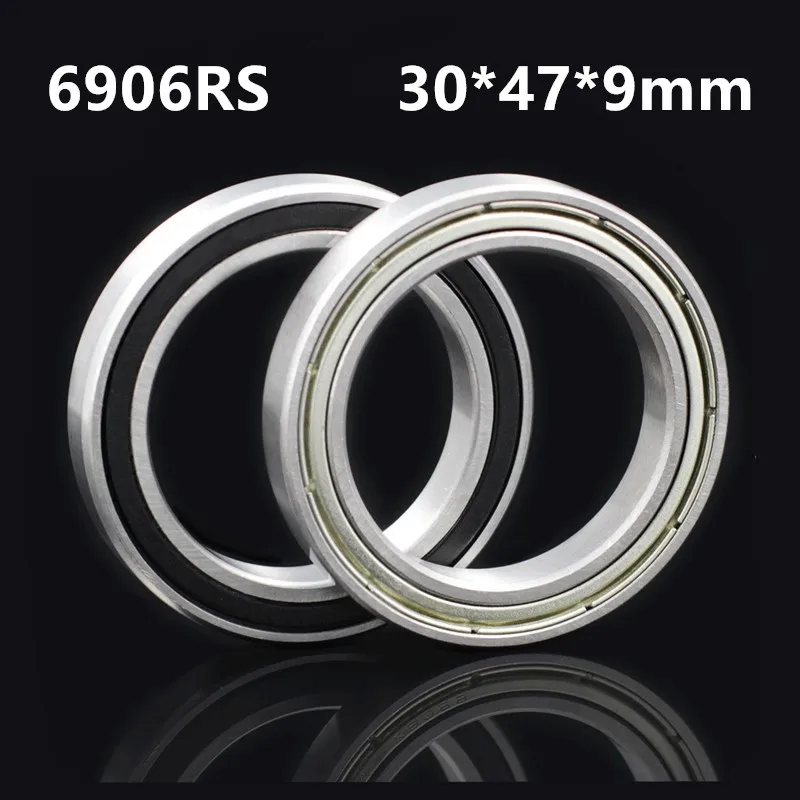 

6906RS 30*47*9(mm) 10Piece free shipping bearings Rubber sealed bearing Thin wall bearing 6906 6906RS chrome steel bearing