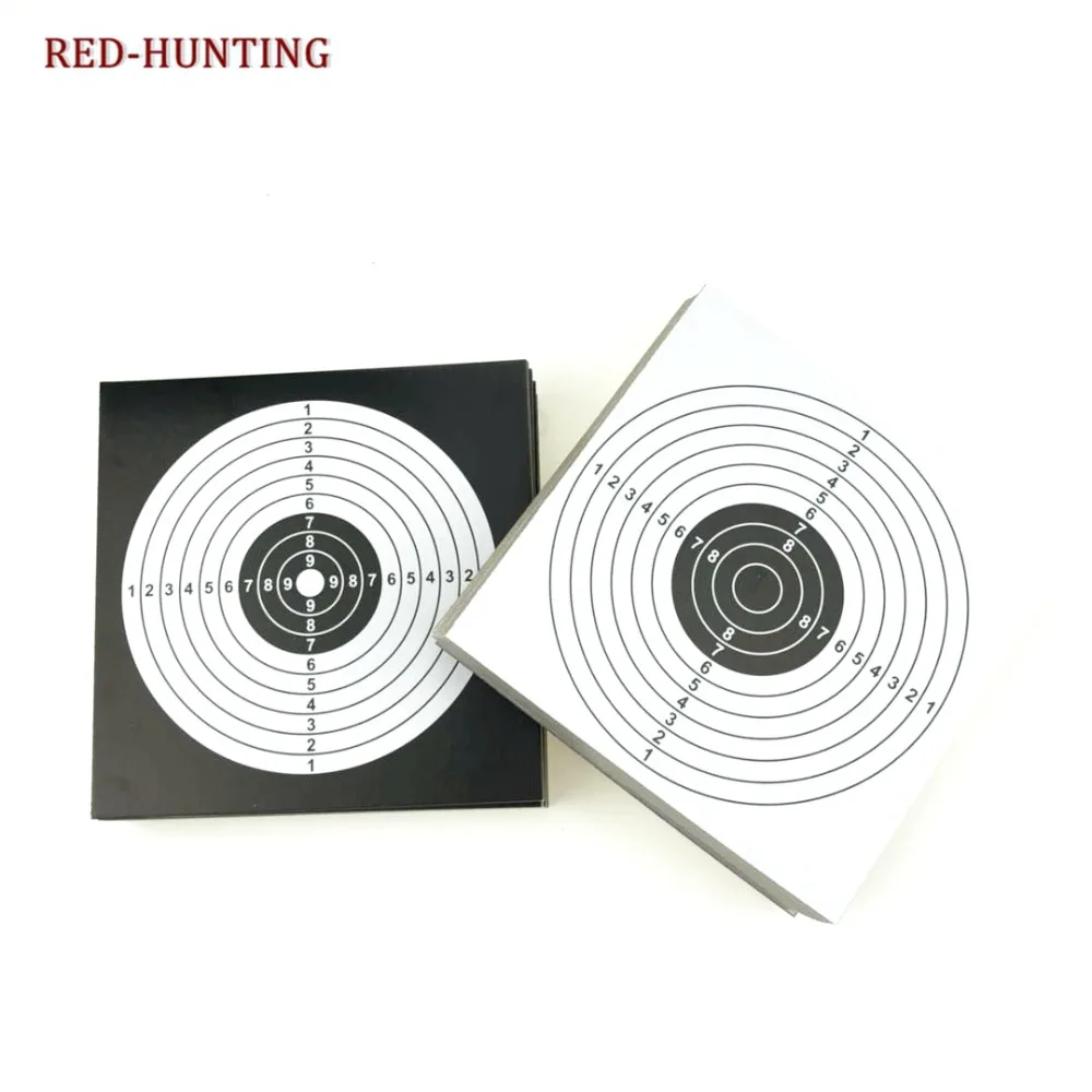 New 100pcs Target Papers 14x14 Tactical Vertical Square Target Airsoft Gun Slingshot Bullet for Hunting Shooting