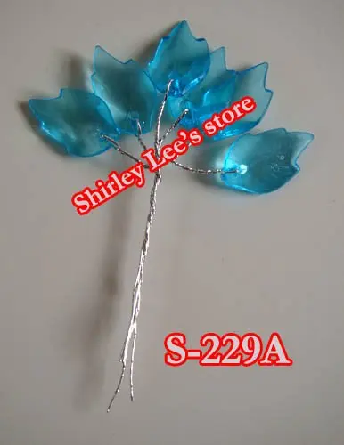 Wholesale---144 Bunches=864 STEMS X  Pretty Acrylic Maple Leaf Bunch For Scrapbooking,Bridal (S-229A) (Free Shipping by Express)