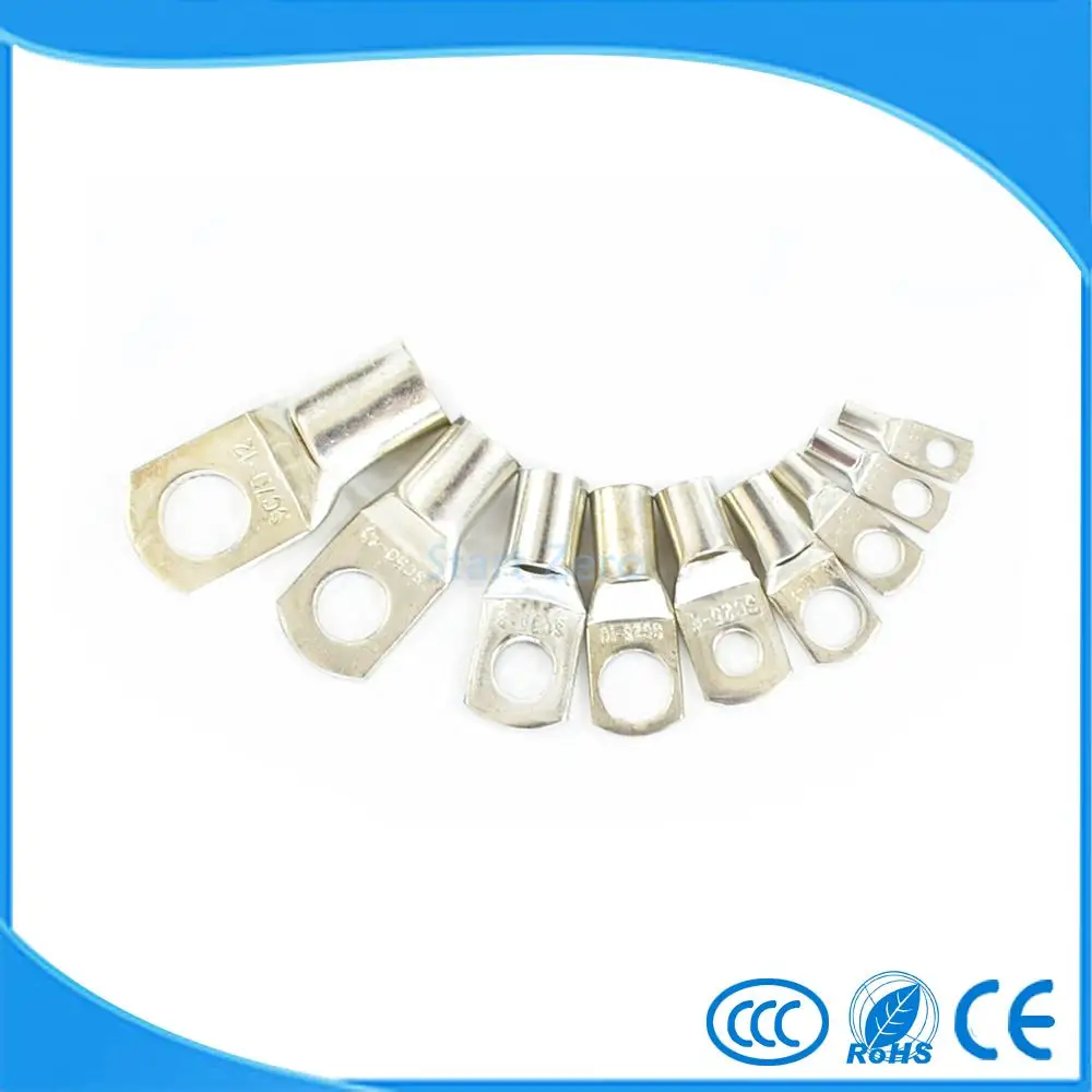 20 Chiếc SC 25-6 Lỗ Bulông Đồng Mạ Thiếc Cáp Ổ Pin Thiết Bị Đầu Cuối 25Mm Dây