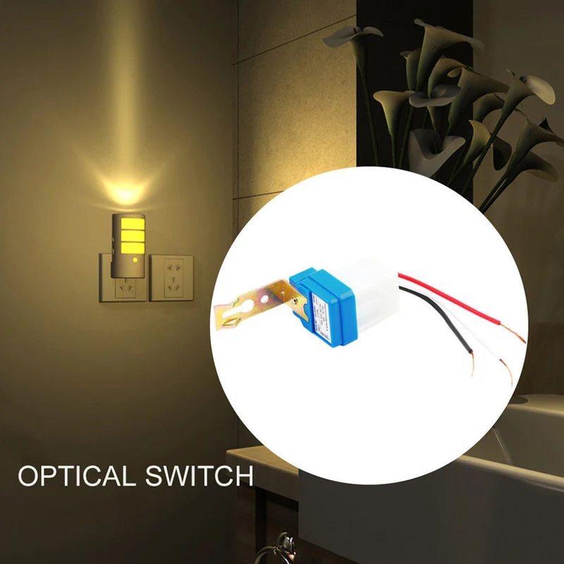 Mayitr-interruptor automático de luz de calle, dispositivo con Sensor de fotocontrol, encendido y apagado nocturno, CA de 12V, 24V y 220V