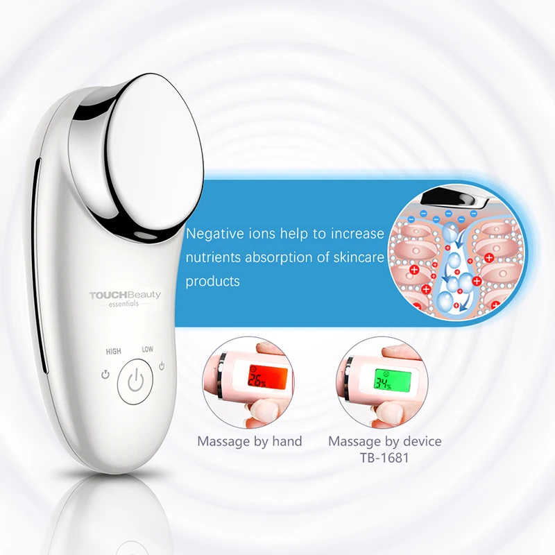 Mini Sonic Facial Massage Wireless Electric SPA Beauty Instrument  Device Ionic Infusion Face Vibration Deep Cleansing