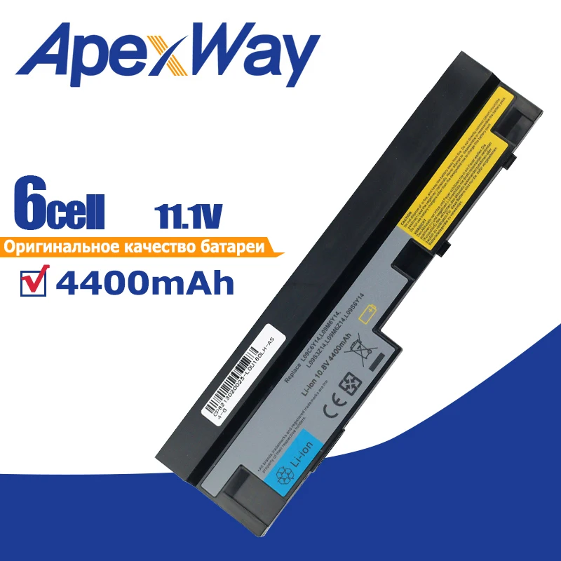 

4400mAh 11.1v Laptop Battery for Lenovo IdeaPad S100 S10-3 S205 S110 U160 S100c S205s U165 L09S6Y14 L09M6Y14 6 cells