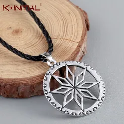 Kinitial Alatyr In The Circle Necklace Pendant Ethnic Jewelry Viking Pendants Magic Amulet Protection Slavic Symbols Jewelry