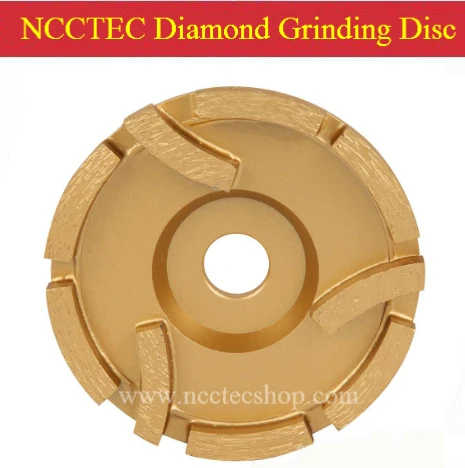 4'' Diamond grinding DISC with 3 protective segments (5 pcs per package) | 100mm Concrete granite grind CUP wheel/silver welding