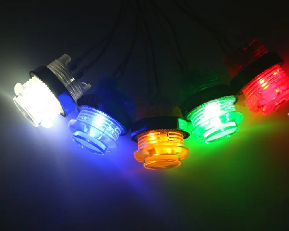 1PCS 28mm 24mm LED Arcade Push Button Arcade Start Button Switch 5V Illuminated Button Arcade Cabinet Accessories