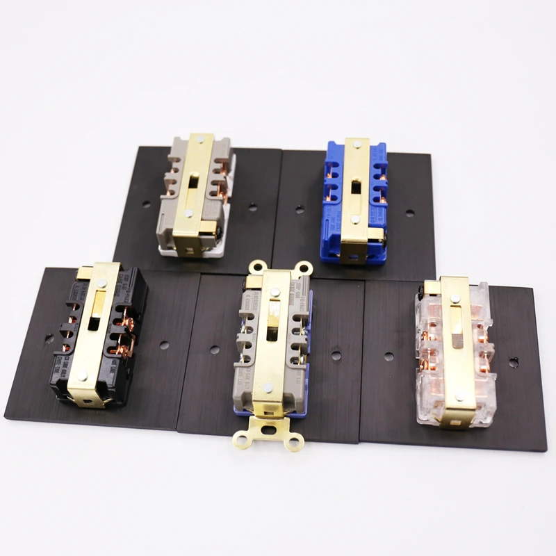 1 مجموعة عالية الجودة لنا القياسية لنا المقبس ، 5 ألوان ، AC ، مقبس الحائط US86BC