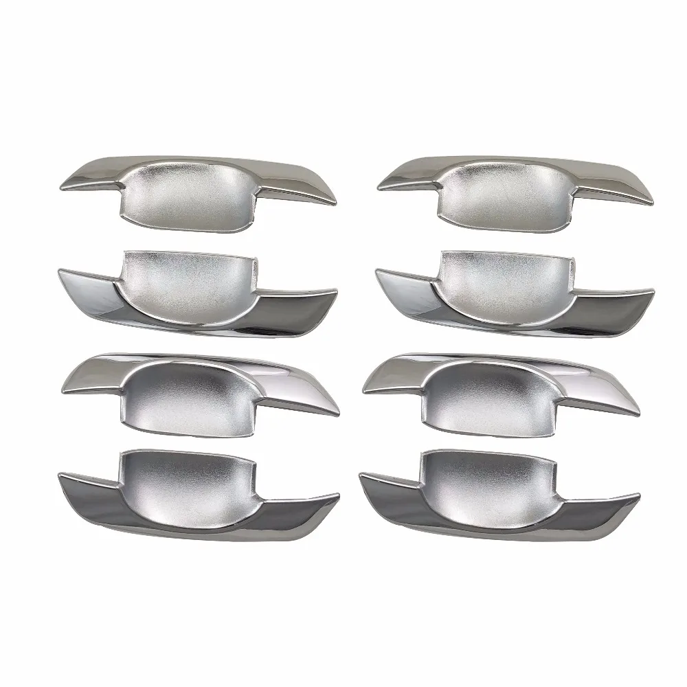 8pcs DOOR BOWL COVER ABS Chrome Car DOOR HANDLE COVER for Toyota INNOVA Hilux 2004 2005 2006 2007 2008 2009 2010