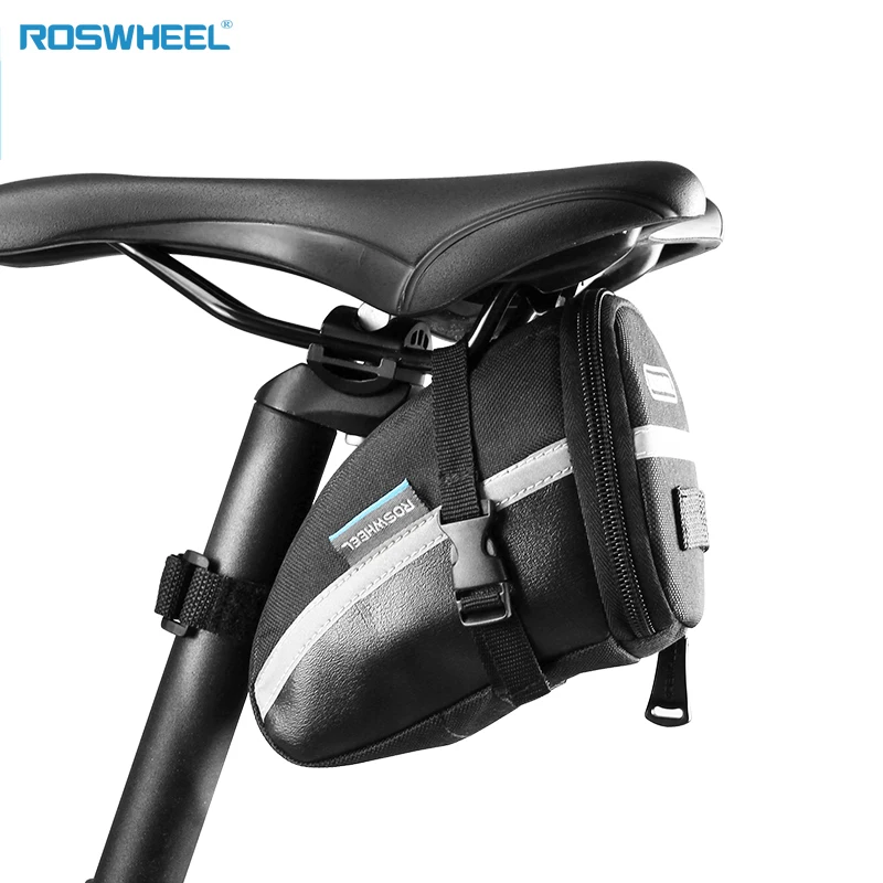 

ROSWHEEL Bicycle Saddle Bag Seat Post Storage Tail Pouch Cycling MTB Road Bike Rear Pannier Bicycle Bolsa Bisiklet Aksesuar13196