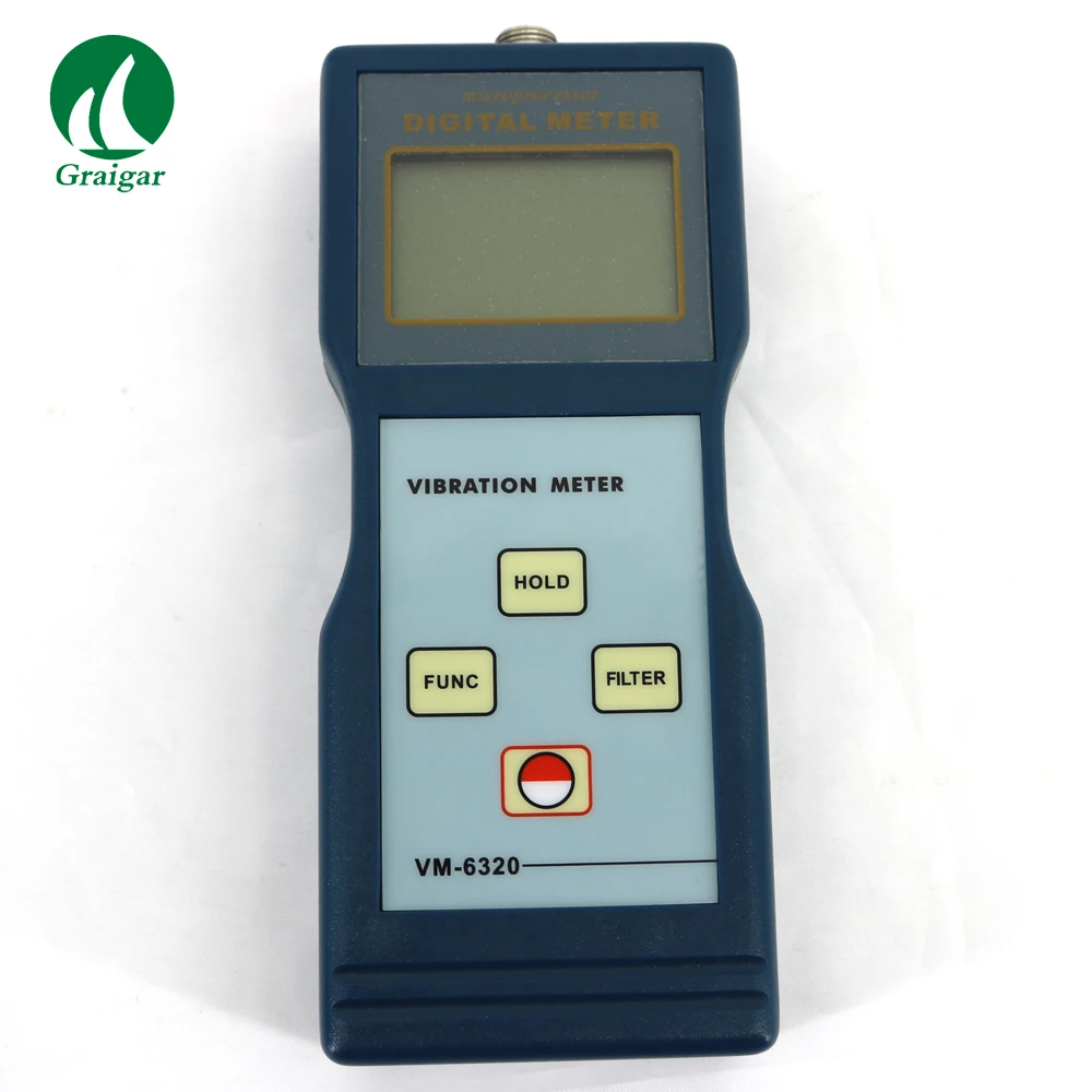 Medidor de vibración de alta precisión, probador de instrumentos NDT VM6320 (1 a 10KHz) / p-p 0,1-200mm/s0, VM-6320