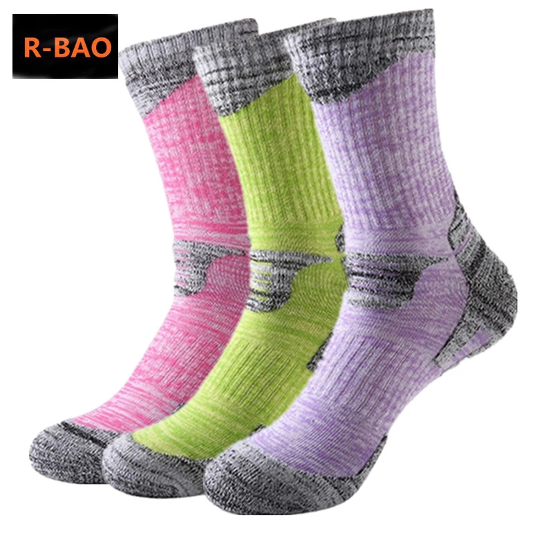 

Autumn Winter Cotton Outdoor Mountaineering Ski Hiking Socks Thicken Women Men Sports Socks For Running Snowboarding Camping