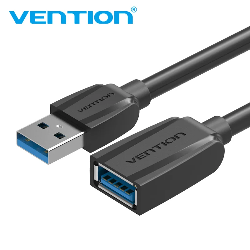 Vention USB3.0 przedłużacz męski na żeński przedłużacz USB2.0 Super prędkość przedłużacz kabel do synchronizacji danych do komputera PC 0.5m 5m