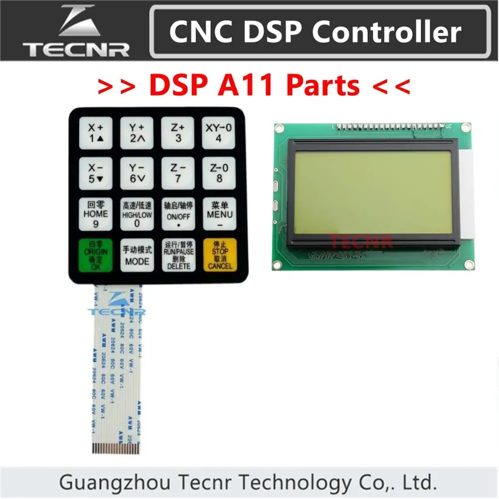 

RichAuto A11 A12 A15 A18 DSP CNC controller parts key film button shell and display