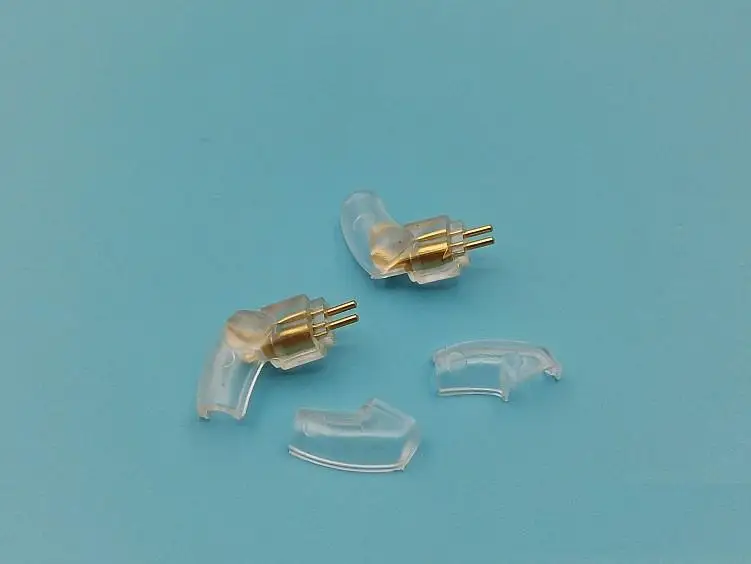 pino de fone de ouvido para UM3X W4R UE18 plugue curvo de 90 graus 0,78 mm 2 pinos
