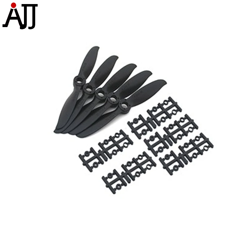 

5pcs/bag Rctimer 7x4 7040 Precision Sport Propeller with Shaft Adaptation Black Color Pro 5*7x4E