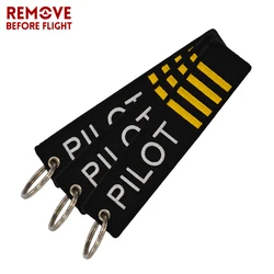 3 PCS/LOT Chaveiro Para Carr OEM Key Chain Jewelry Embroidery Pilot Key Ring Chain Aviation Gift Key Tag Label Chaveiros Atacado