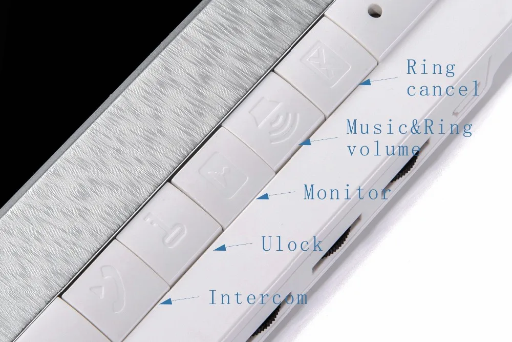 One to Six 7 Inch  Monitor Water-Proof IP66 Wired  Video Door phone