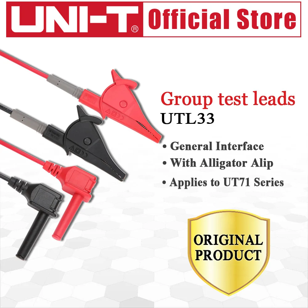 UNI-T UTL33 Group Test Leads Double Insulated Alligator Clip Test leads Applies To Multimeters Accessories