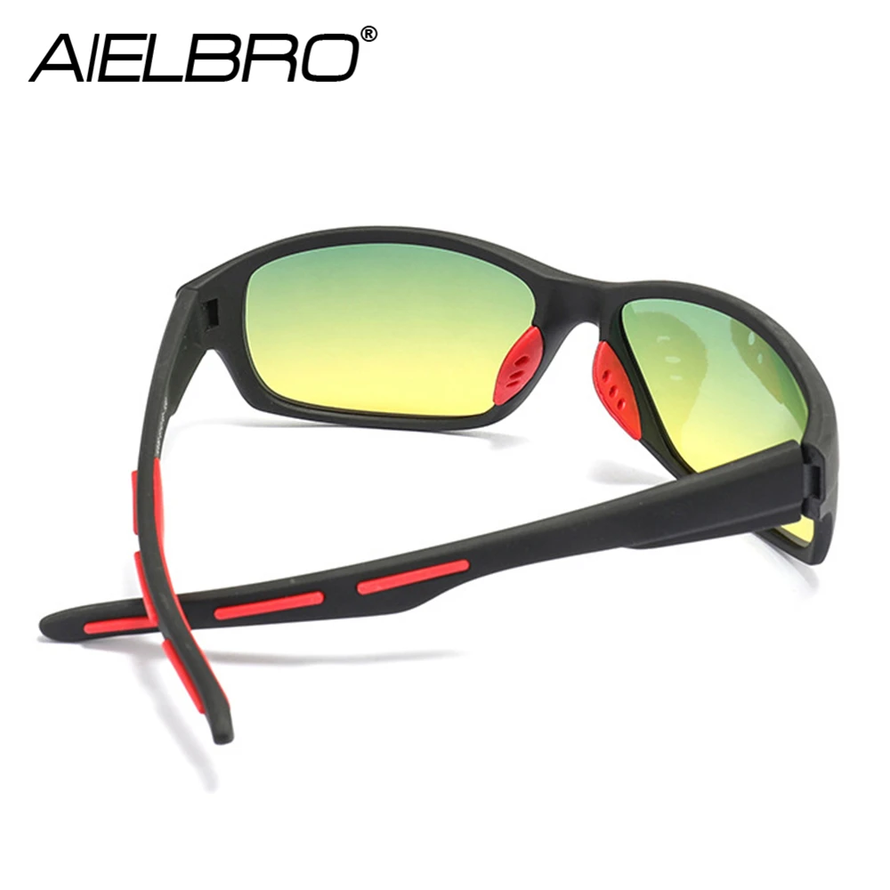 Polarized Day Night Vision Cycling Sunglasses Men Women Driver Safe Goggles UV400 Anti-shock Night Driving Sun Glasses