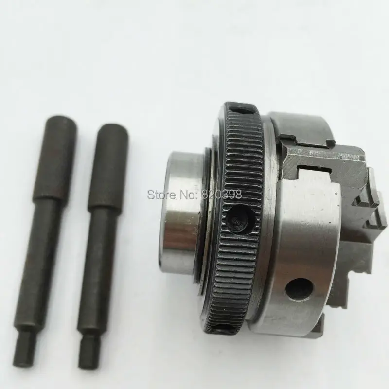 3 Jaw 50mm 수동 셀프 센터링 선반 척 2 "3 Jaws 미니 척 K01-50 CNC 목재 선반 용 경화 강철