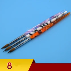 3 stücke Dental Labor Porzellan Keramik Feinsten Sable Hermelin Pinsel Pen-Set Werkzeug Dental Labor Keramiker Pinsel Stift 6#/8#