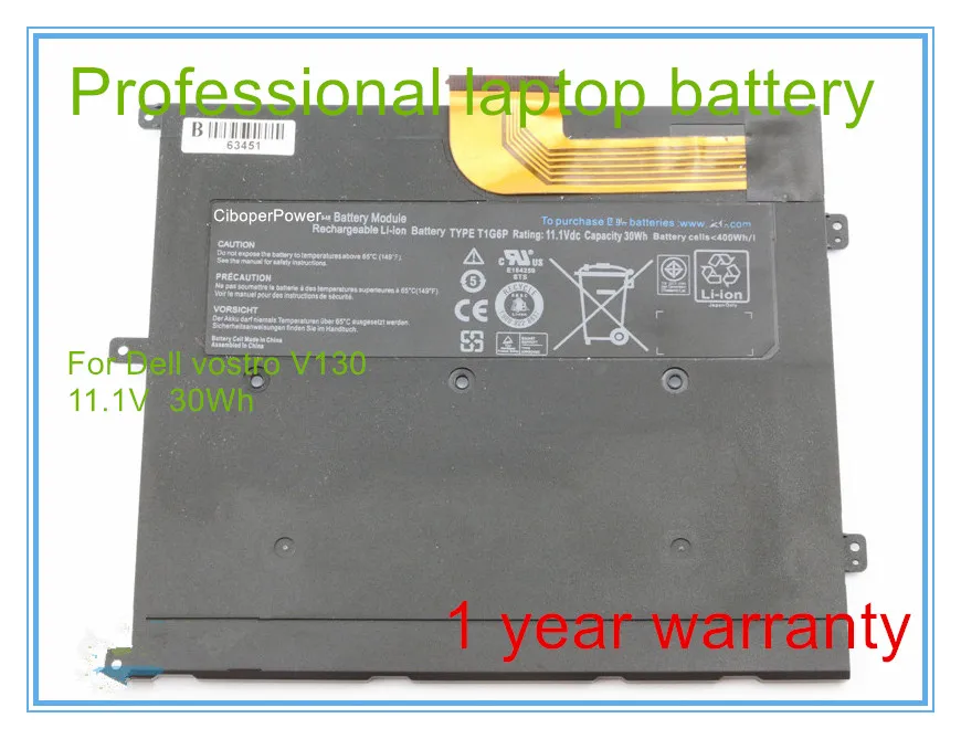 

Original quality 0449TX 0NTG4J 0PRW6G 312-8479 OPRW6G PRW6G T1G6P laptop Battery For V13 V130