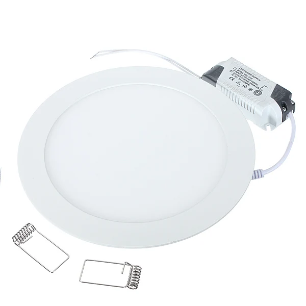 Plafonnier LED Circulaire Fin avec Lecteur, Downlight à Grille, Blanc Chaud, Blanc Naturel, Blanc Froid, illustrations de Plafond, 3W-25W