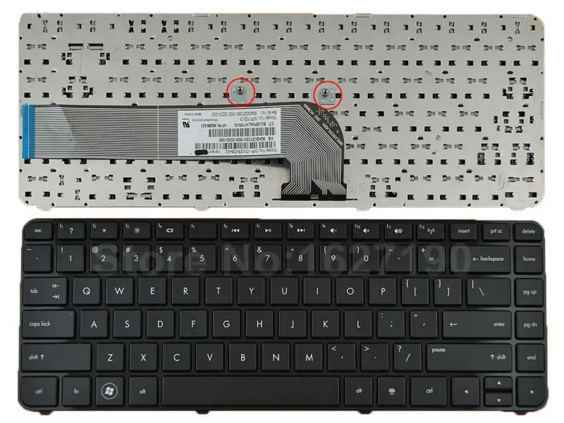 

US Keyboard For HP DV4-3000 GLOSSY FRAME BLACK New Laptop Keyboards