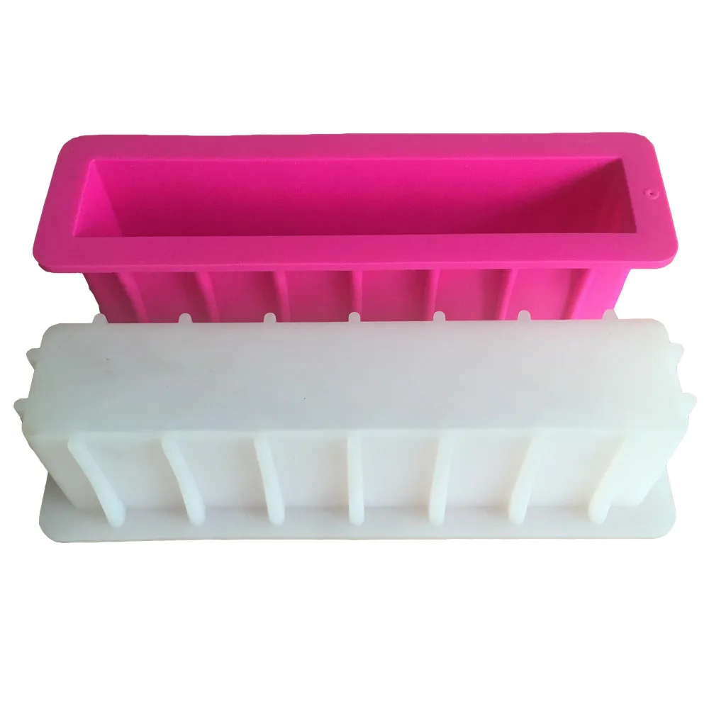 

Loaf Soap silicone mold silica gel 12" Tall and skiny moulds Toast Mousse Cake Tools Swirl Soap Mould Natural Soap Molds