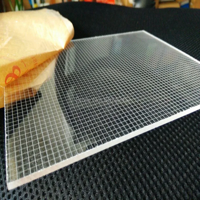 4mm Single Sided Laser Engraving LuLight Guide Panel,LGP Transparent Acrylic Plate for Led Light Boxes(30x30cm)