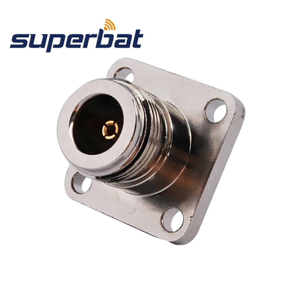 Superbat-Adaptador de 5 piezas SMA hembra a N Jack, brida/Panel con junta tórica, conector Coaxial RF recto