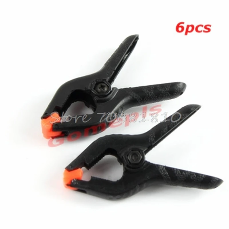 

New 6PCS Hard Plastic Micro Spring Clamps Set DIY Tools Grip Clips Usefull NetWorking Tools Z17 Drop Ship