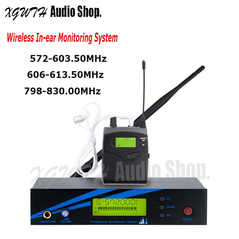 Беспроводная система мониторинга, внутриканальный монитор с наушниками, профессиональный для выступления на сцене, DJ