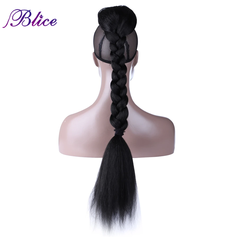 Blice Synthetic Long Yaki Straight Ponytail 30inch Fashion Super Ponytail Multivariant Style For Girls All Colors